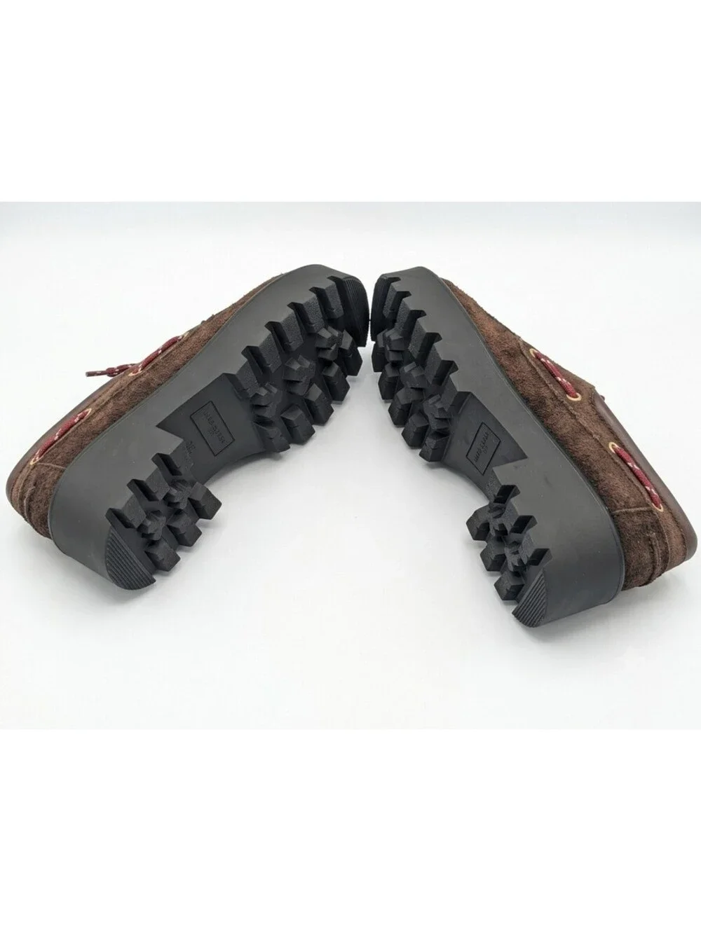 Marc Fisher Brown Suede Platform Lug-Sole Boat Shoes(Size 8)